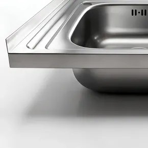 Lavello da Appoggio 80x50 cm 2 Vasche in Acciaio Inox per Cucina 2