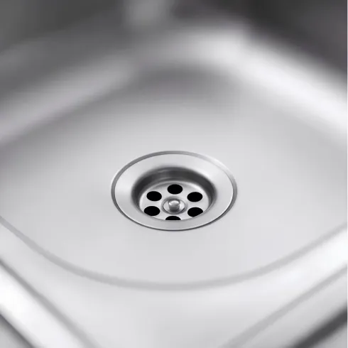 Lavello da Appoggio 80x50 cm 2 Vasche in Acciaio Inox per Cucina