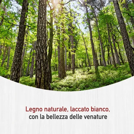 Lettino per Bambini 70x140 cm in Legno Bianco con Sponde Regolabili