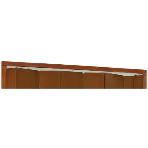 Guida Cielo Porta a Soffietto Inserti Trasparenti Noce Venato 180 cm