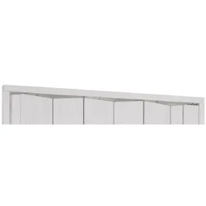 Guida Cielo Porta a Soffietto Inserti Trasparenti Bianco Venato 180 cm