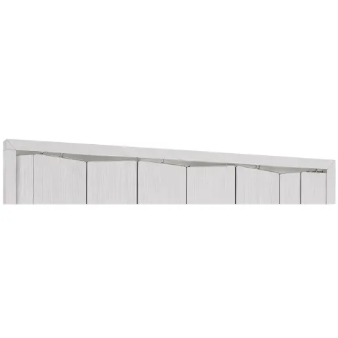 Guida Cielo Porta a Soffietto Inserti Trasparenti Bianco Venato 180 cm