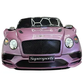 Macchina Rosa Bentley Continental Auto per Bambini con Telecomando 2