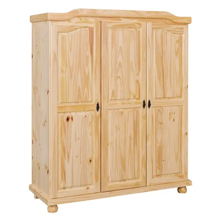 Armadio a 3 Ante in Legno Appendiabiti Mobile Camera da Letto Cabina Guardaroba | BricoShop24