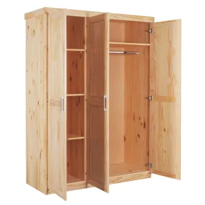 Armadio tre 3 Ante in Legno Appendiabiti Mobile Guardaroba per Camera da Letto | BricoShop24 2