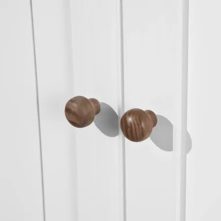 Mobile Credenza 2 Ante 2 Cassetti Bianco Noce Madia Dispensa Buffet da Cucina | BricoShop24