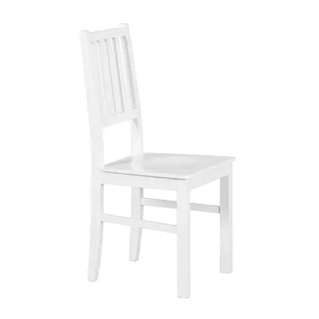 2 Sedie Bianche in Legno Massello Moderne da Salotto per Cucina Soggiorno Design | BricoShop24
