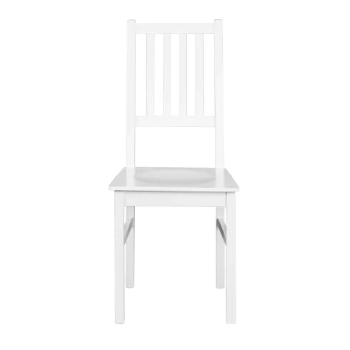 2 Sedie Bianche in Legno Massello Moderne da Salotto per Cucina Soggiorno Design | BricoShop24