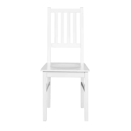 2 Sedie Bianche in Legno Massello Moderne da Salotto per Cucina Soggiorno Design | BricoShop24