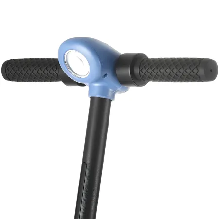 Monopattino Elettrico 24V per Bambini Blu Pieghevole 3 Velocità LED