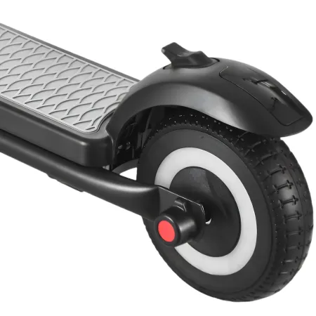 Monopattino Elettrico 24V per Bambini Nero Pieghevole 3 Velocità LED