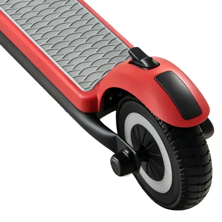 Monopattino Elettrico 24V per Bambini Rosso Pieghevole 3 Velocità LED
