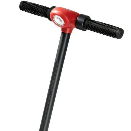 Monopattino Elettrico 24V per Bambini Rosso Pieghevole 3 Velocità LED