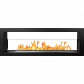 Camino Bioetanolo Bifacciale da Incasso 120x15x40 cm 3 kW Nero