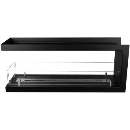 Camino Bioetanolo Trifacciale da Incasso 120x30x50 cm 3 kW Nero