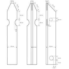10 Paletti per Recinzione a T 250 cm 30x30 in Ferro Zincato Pali Metallo 2