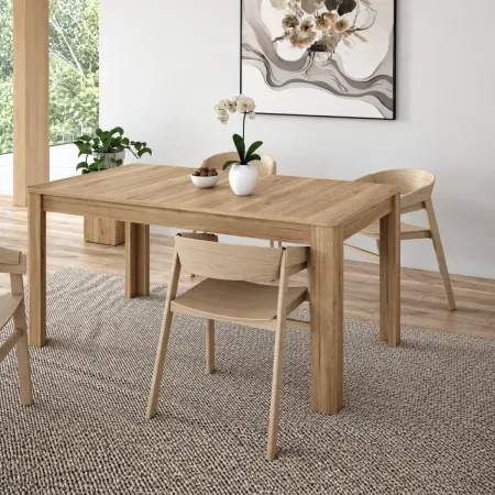 Tavolo da Pranzo Allungabile 160-207 cm Rettangolare Rovere 8 Posti