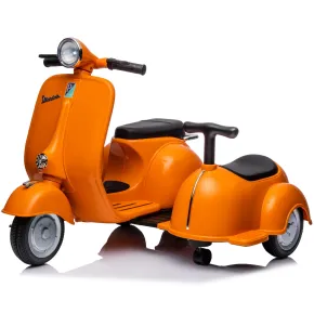 Vespa Sidecar Small Special 6V Scooter Arancione Sidecar Separabile