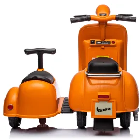 Vespa Sidecar Small Special 6V Scooter Arancione Sidecar Separabile 2