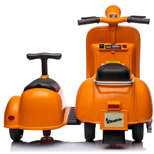 Vespa Sidecar Small Special 6V Scooter Arancione Sidecar Separabile