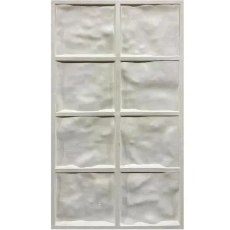 Set 10 Pannelli Effetto Pietra 3D in PU Bianco Isolante Impermeabile