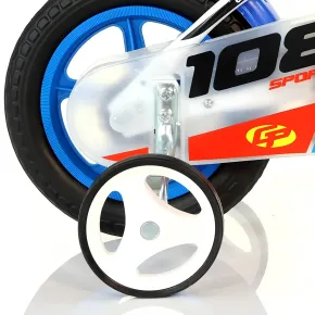 Bicicletta per Bambino 10 Pollici con Rotelle 2 3 4 anni Bici Bimbo Dino Bikes 2