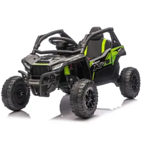 Auto Elettrica per Bambini Kawasaki Buggy 12V Nero con Radiocomando