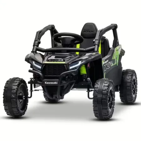 Auto Elettrica per Bambini Kawasaki Buggy 12V Nero con Radiocomando