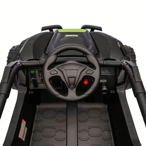 Auto Elettrica per Bambini Kawasaki Buggy 12V Nero con Radiocomando