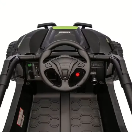 Auto Elettrica per Bambini Kawasaki Buggy 12V Nero con Radiocomando