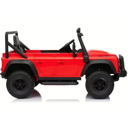 Macchina Elettrica Bambini Land Rover Defender 10,8V Fuoristrada Rosso
