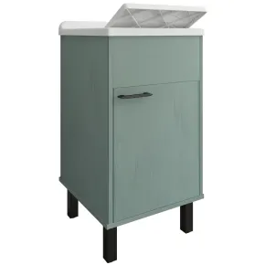 Mobile Lavatoio 45x50x85 cm in PVC Verde Vasca in PP Interno Esterno