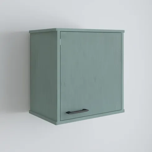 Pensile Lavanderia 46,5x34x52,5 cm in PVC Verde con Ripiano Interno