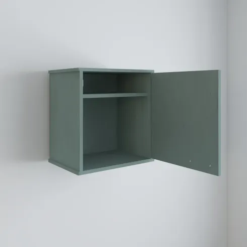 Pensile Lavanderia 46,5x34x52,5 cm in PVC Verde con Ripiano Interno