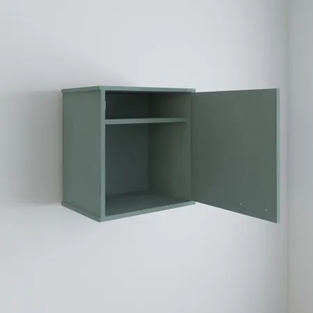Pensile Lavanderia 46,5x34x52,5 cm in PVC Verde con Ripiano Interno