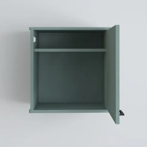 Pensile Lavanderia 46,5x34x52,5 cm in PVC Verde con Ripiano Interno