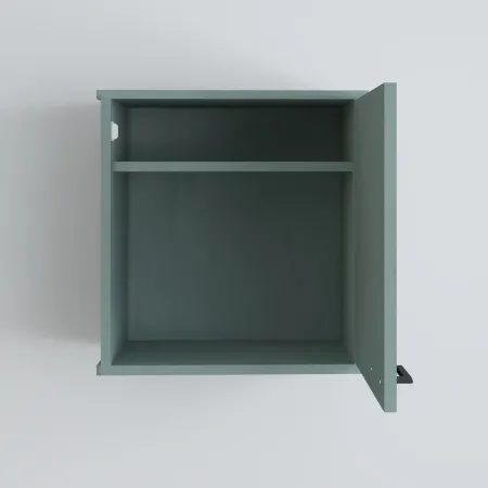 Pensile Lavanderia 46,5x34x52,5 cm in PVC Verde con Ripiano Interno