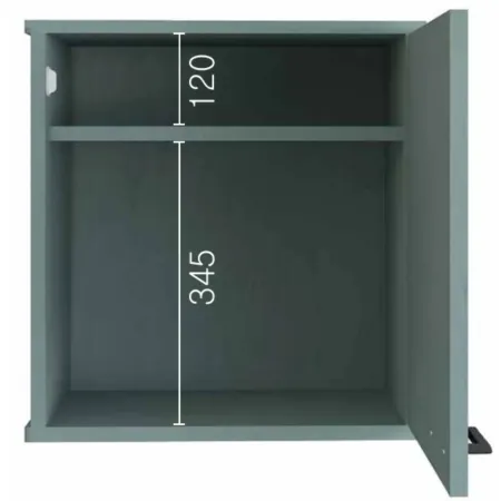 Pensile Lavanderia 46,5x34x52,5 cm in PVC Verde con Ripiano Interno