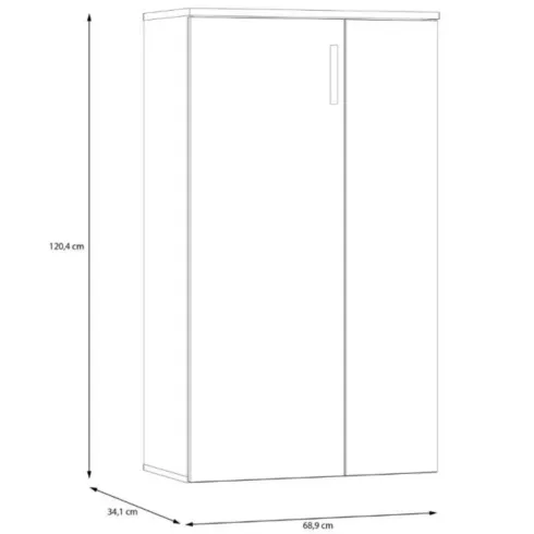 Mobile Multiuso 2 Ante Scarpiera Rovere Salvaspazio da Ingresso