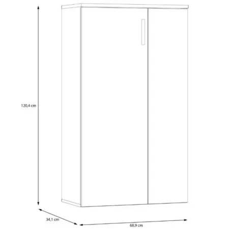 Mobile Multiuso 2 Ante Scarpiera Rovere Salvaspazio da Ingresso