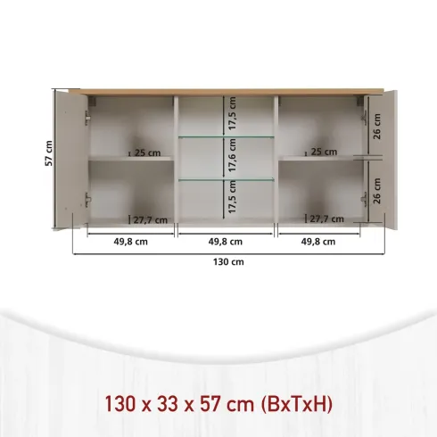 Mobili Cucina Componibile con Base Sottolavello Pensile Beige Rovere