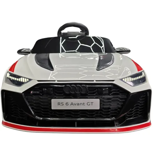 Macchina Elettrica Bambini Audi RS6 Avant GT 12V Bianco Telecomando