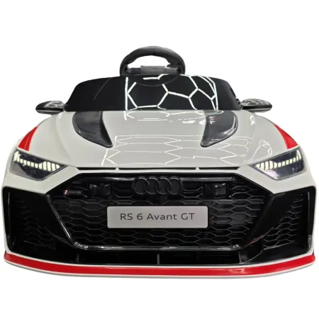 Macchina Elettrica Bambini Audi RS6 Avant GT 12V Bianco Telecomando