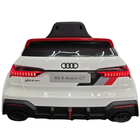 Macchina Elettrica Bambini Audi RS6 Avant GT 12V Bianco Telecomando