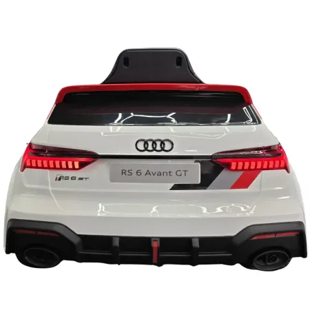 Macchina Elettrica Bambini Audi RS6 Avant GT 12V Bianco Telecomando