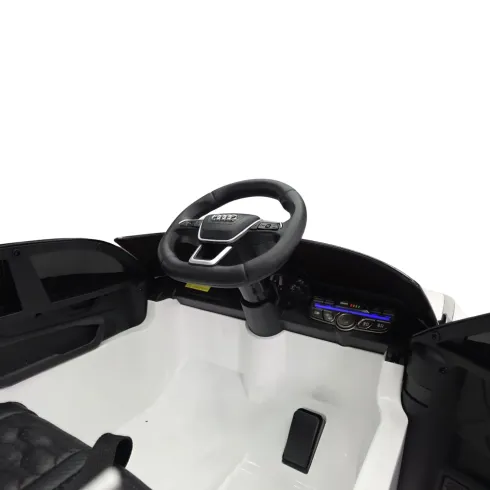 Macchina Elettrica Bambini Audi RS6 Avant GT 12V Bianco Telecomando