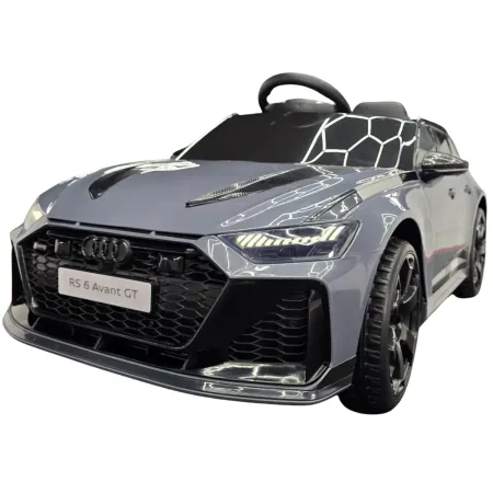Macchina Elettrica Bambini Audi RS6 Avant GT 12V Grigio Telecomando