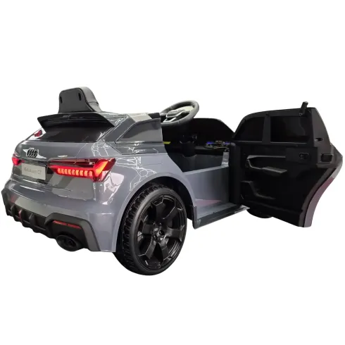 Macchina Elettrica Bambini Audi RS6 Avant GT 12V Grigio Telecomando