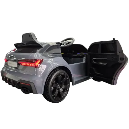 Macchina Elettrica Bambini Audi RS6 Avant GT 12V Grigio Telecomando