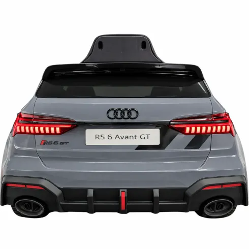 Macchina Elettrica Bambini Audi RS6 Avant GT 12V Grigio Telecomando